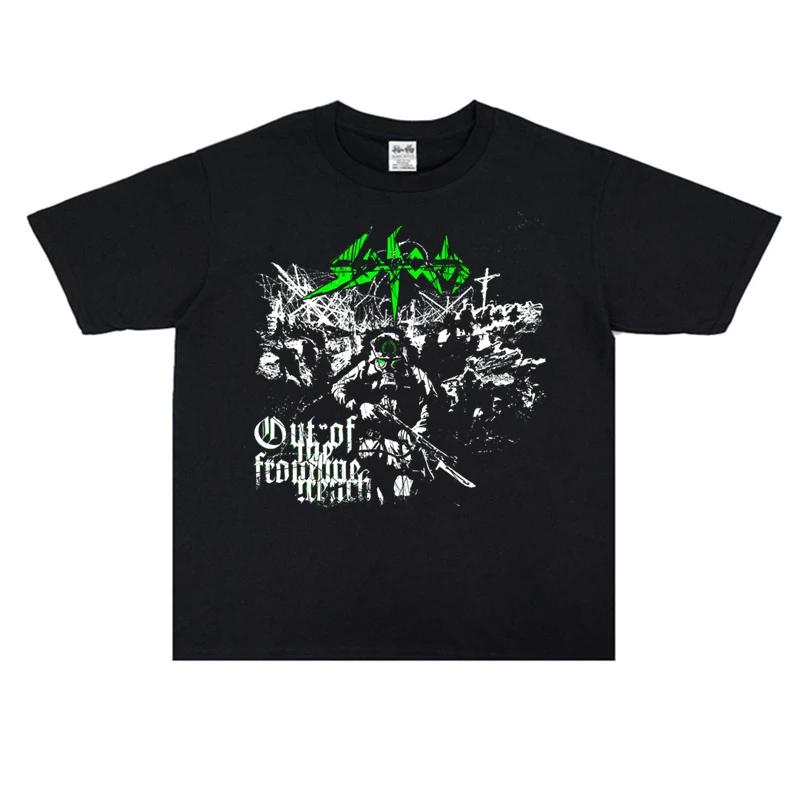 Rock Band Metal Band Print T-shirt Short Sleeve Loose Heavyweight Round Neck Graphic T Shirts  Tops