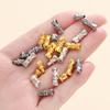 5Pcs/Lot 4.5x11mm Necklace Buckle Spiral Twist Lock Ring Connectors Clasps End Cap for DIY Jewelry Making Accessories