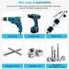 6mm-19mm Impact Socket Magnetic Nut Screwdriver 1/4 Hex Key Set Drill Bit Adapter for Power Drills Impact Drivers Socket Kit