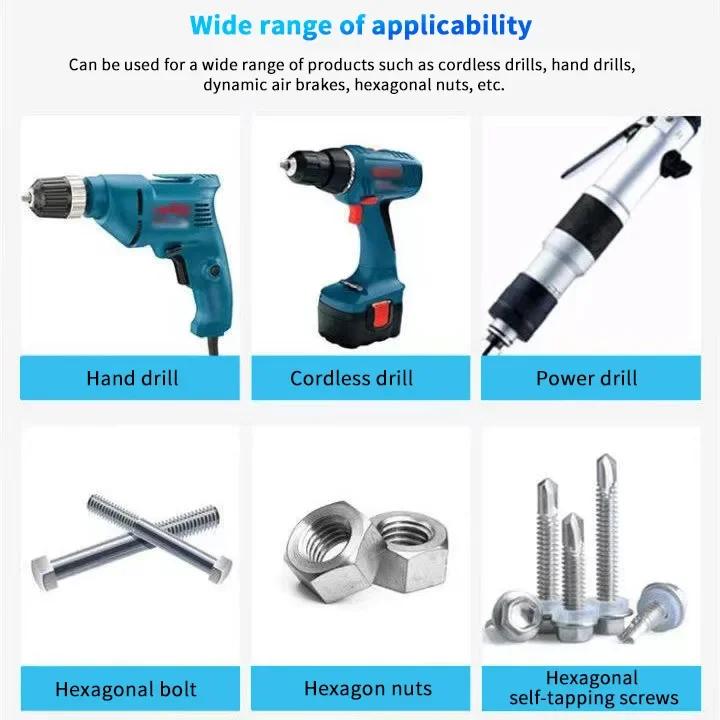 6mm-19mm Impact Socket Magnetic Nut Screwdriver 1/4 Hex Key Set Drill Bit Adapter for Power Drills Impact Drivers Socket Kit