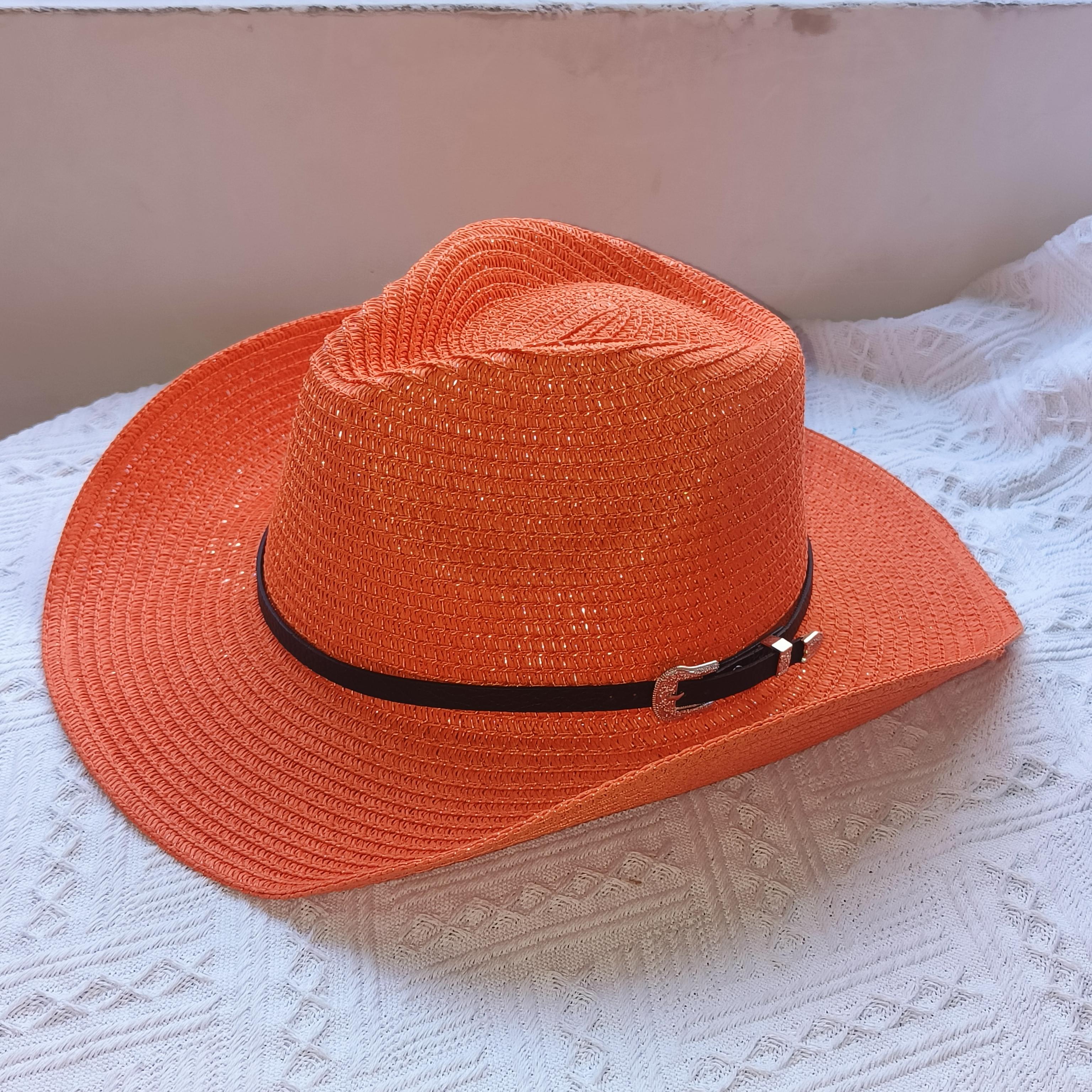 

star western Straw Cowboy hat Unisex Fashion ethnic style straw hat solid cap men women summer Jazz Hat Panama men sun hat M 56-58