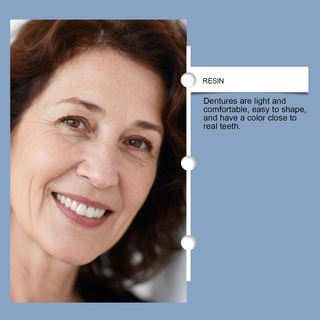 Silicone Dentures False Teeth Full Set Soft Safety Easy to Use Perfect Fit Oral Improve Tooth Loss Broken Temporary Denture Kit