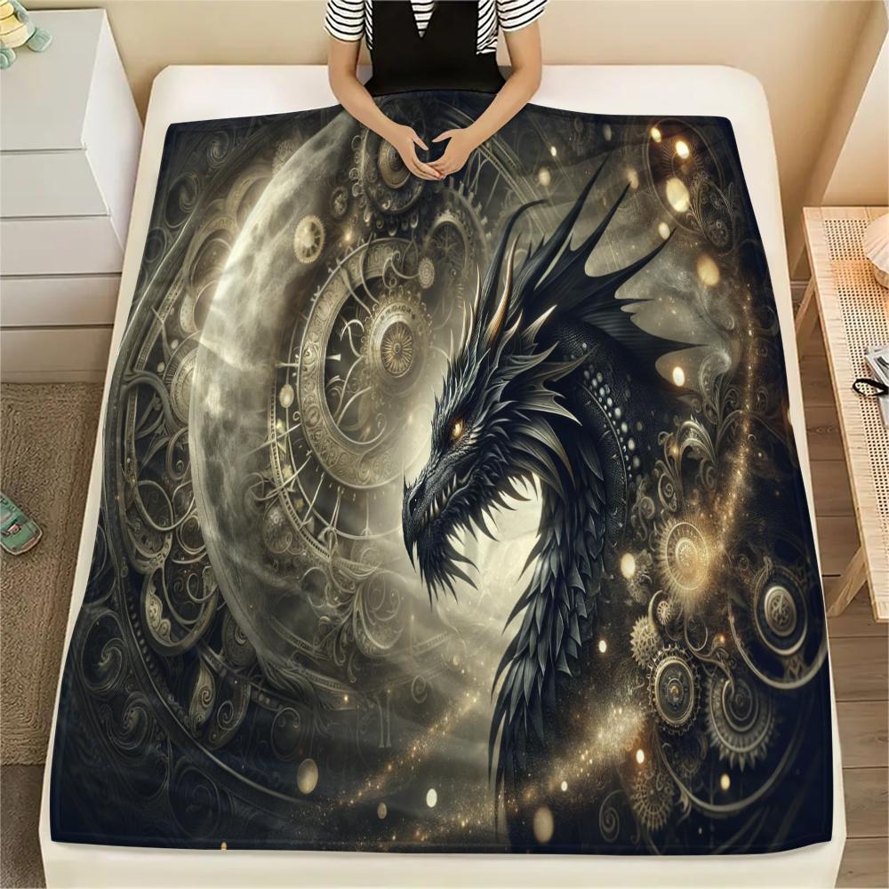 1 Pezzo Coperta in Flanella con Stampa Cartone Animato, Alta Qualità Confortevole per Tutte le Stagioni, Decorazione per la Casa, Calore e Comfort, Perfetta per Regalo di Natale Compleanno