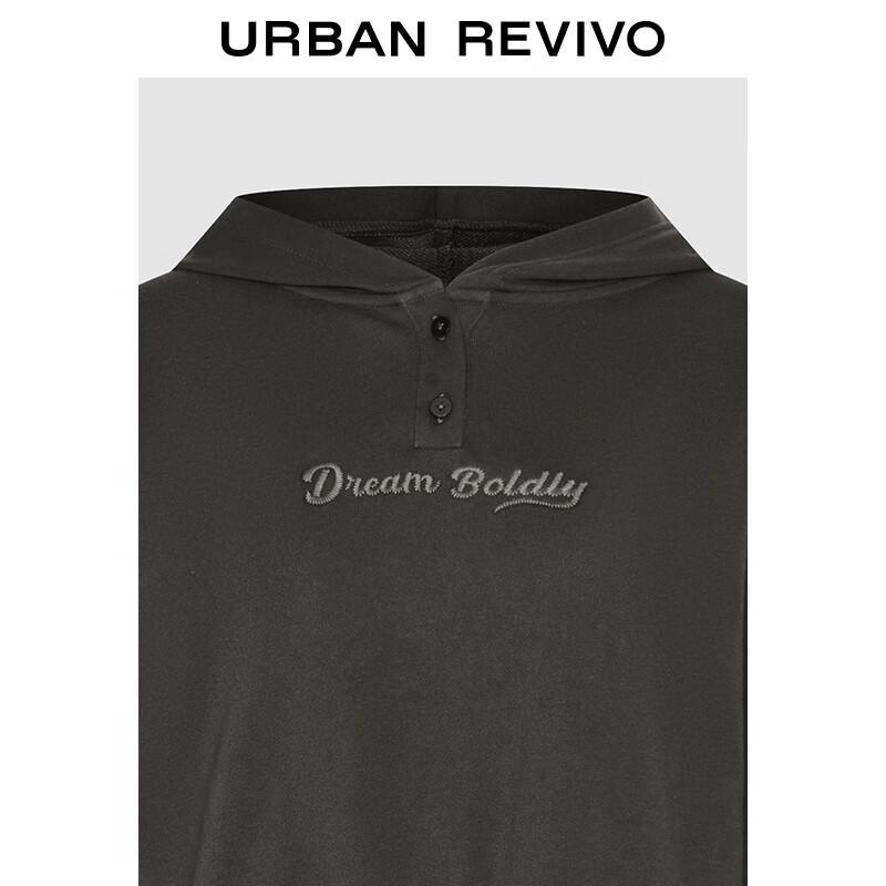 UR Women's Hooded Casual Embroidered Patchwork Dress