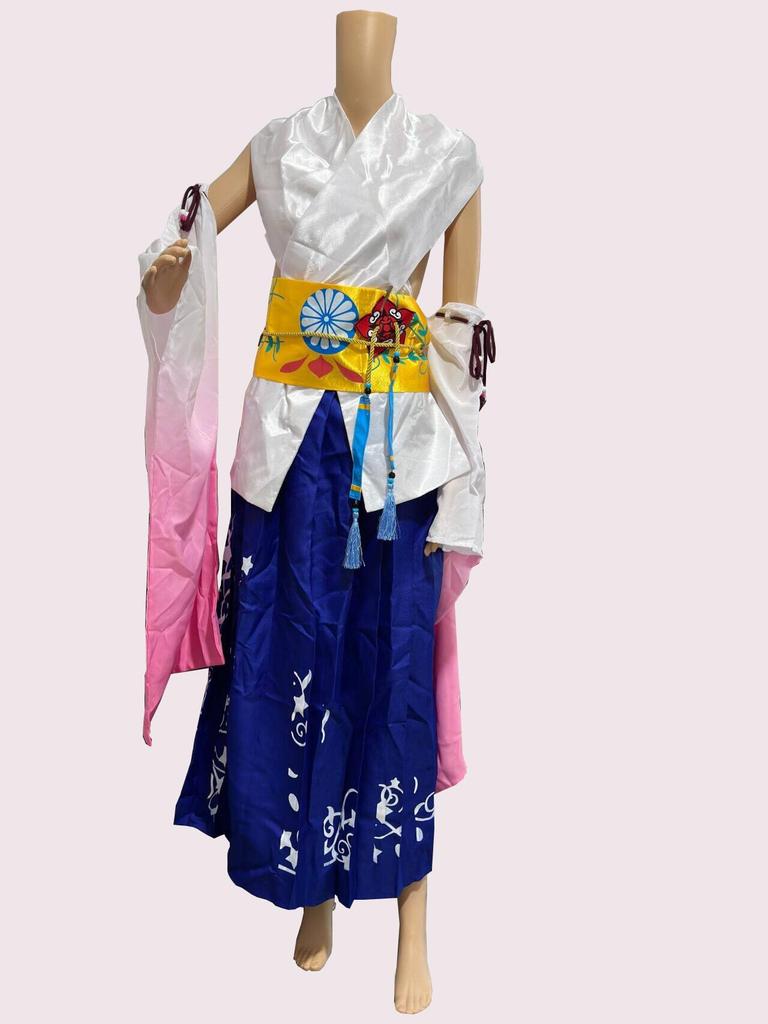 Final Fantasy Yuna Cosplay School M [Cosplay] [Lavender] Costume, Event, Halloween, Christmas, Festival, Women's