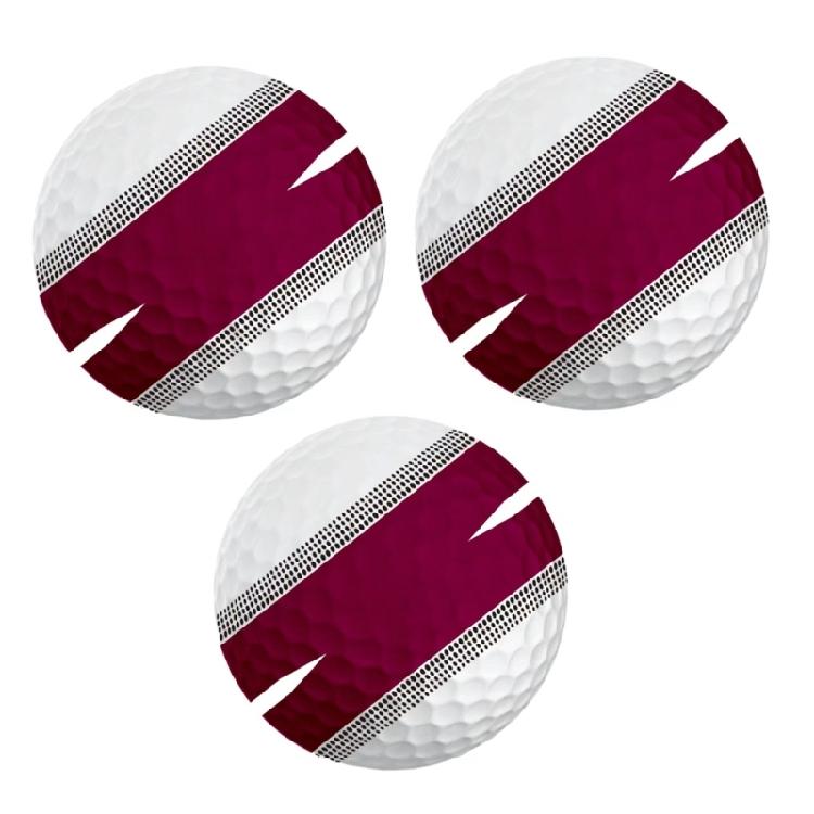 3pcs Golf Balls Enhancing Accuracy 3 Layer Games Balls for Competition 360 Degree Precision Golf Balls for Women Men