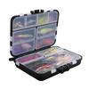 Double-sided Fishing Lure Box, Waterproof Plastic Fishing Tackle Storage Case, Transparent Visible Fishing Bait Accessory Organizer Container