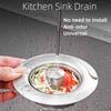Pop-Up Bounce Core Sink Drain Strainer Sink Food Catcher Basket  Kitchen Bathroom Drain Fittings