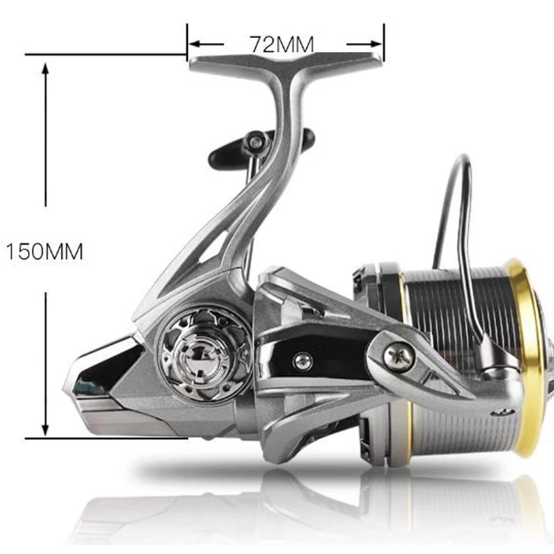 Metal Casting Reel for Long-distance Casting of Sea Rods Stainless Steel Bearing Spinning Fishing Reel 25KG Powerful Reel Saltwater Fresh Water Drag