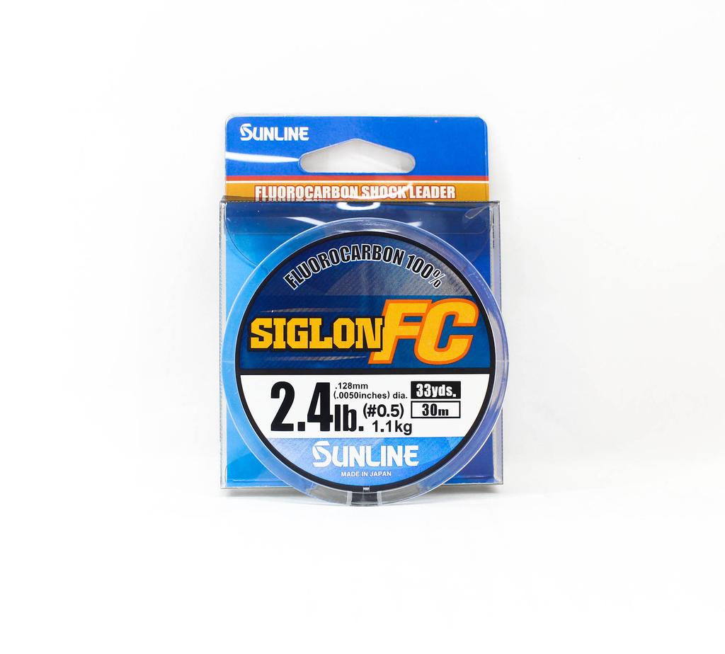 Sunline Fluorocarbon Leader Siglon FC 100% 30m 2.4lb Diameter 0.128mm (8111
