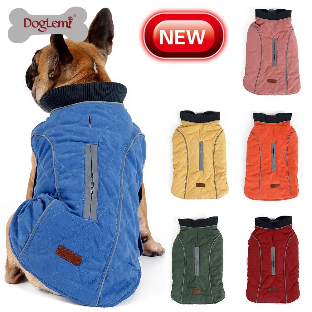 Winter Thickened Warm Dog Clothes Fitted Clothing Reflective Vest Pet Clothes Dog Jacket Dog Coats Pet Clothes Ropa Para Perros