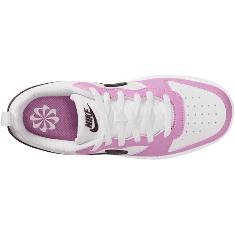 Nike Court Borough Recraft Versatile Comfortable Low-Top Kids Skate Shoes Kids sneaker Pink White DV5456136