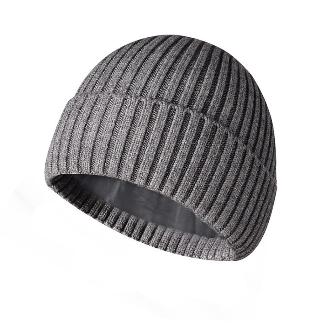 Winter inner velvet thickened warm adult unisex woolen knitted hat Skullies & Beanies