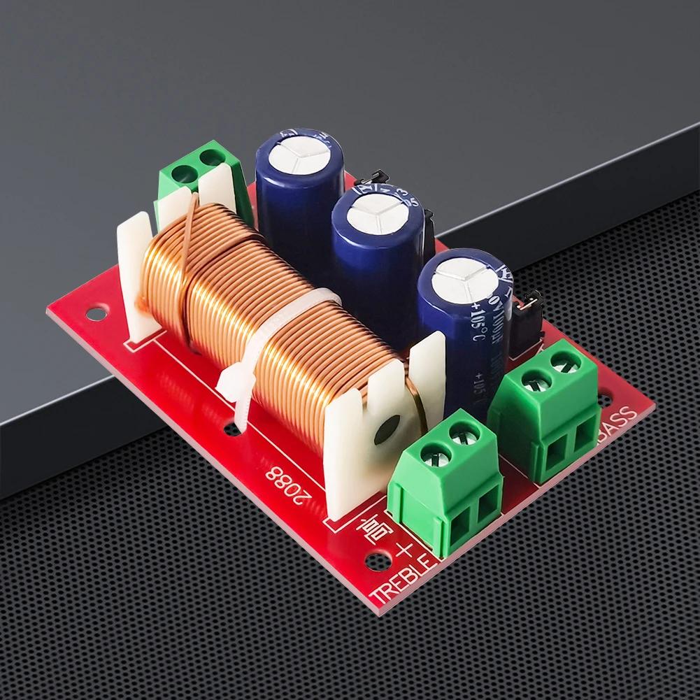 Y-2088 2-Wege Frequenzweiche Modul 400W Audio Lautsprecher Frequenzteiler Einstellbar Voller Bereich Höhen Bässe Schweißfrei
