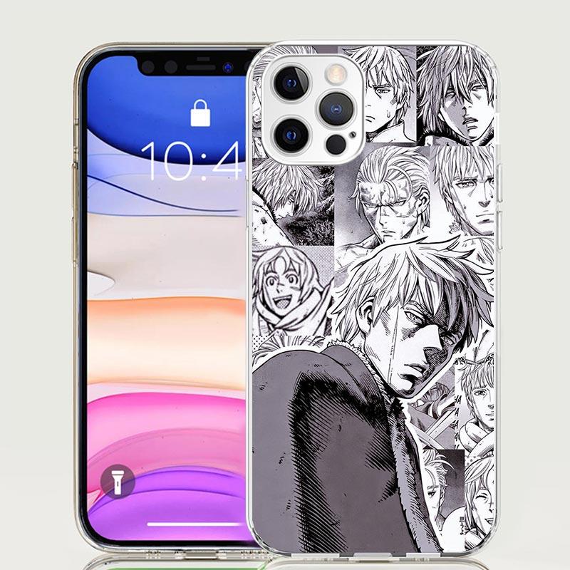 Vinland Saga Phone Case For Apple iPhone 17 Air 16 15 Plus 14 + 13 Mini 12 11 Pro Max 7 8 SE 16Max Soft Shell Cover Coque 17 Air