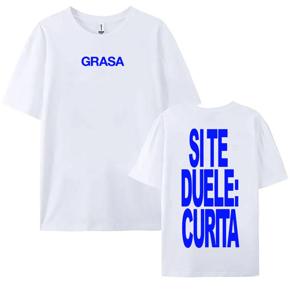 TIENES QUE APRENDER A AMARTE Tshirts SI TE DUELE CURITA Print T-shirt Nathy Peluso Singer Graphic T Shirt Cotton Tees