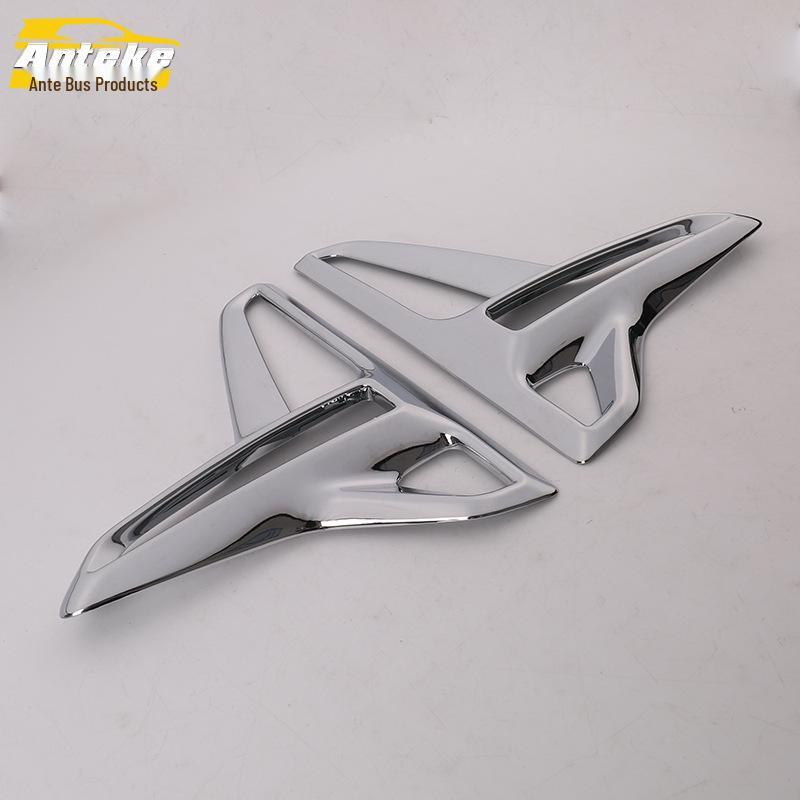 Compatible 19 GM6 Chrome Front Fog Light Frame Trim Accessories