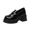 Small leather shoes women's new inner height-increasing women's shoes 3233 single shoes muffin shoes thick sole
