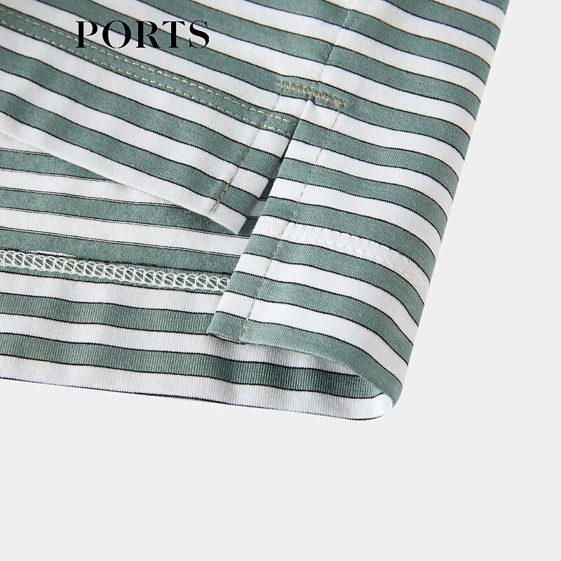 PORTS Men's Striped Polo T-Shirt