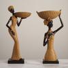 Retro African Girl Home Ethnic Craft Resin Ornaments Creative Gifts Living Room Study Character Decorations