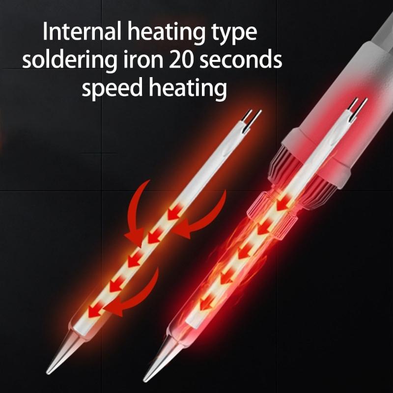 60W Digital Display Soldering Iron Soldering Tool Adjustable Temperature Accessories Available Home Repair 180-500℃