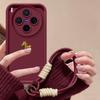 Uroczy Złoty Koń 3D Z Paskiem Etui Na Telefon Dla Vivo X300 X200 mini X200S X100 X100S Pro Ultra Pokrowiec V2509A