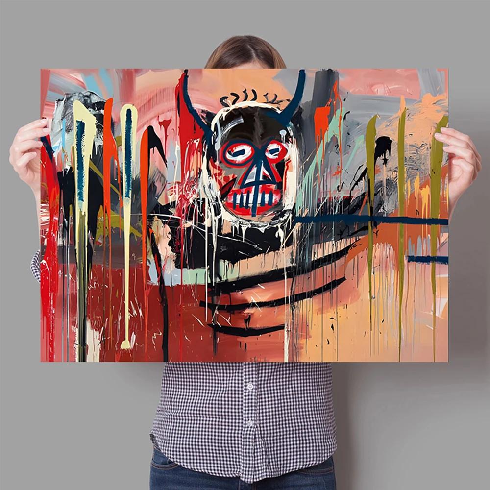 Graffiti Abstract Art Canvas Poster Surrealist Avant-Garde Wall Art Painting Print Picture Shop Restaurant Home Room Decor Mural