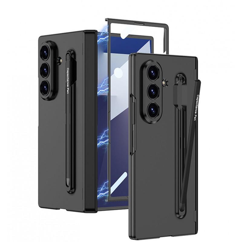 Magnetic Flip Phone Case Galaxy Z Fold 8 Ultra With Built-in Stylus Slot PC Hard Shell Anti-Scratch Drop Protection