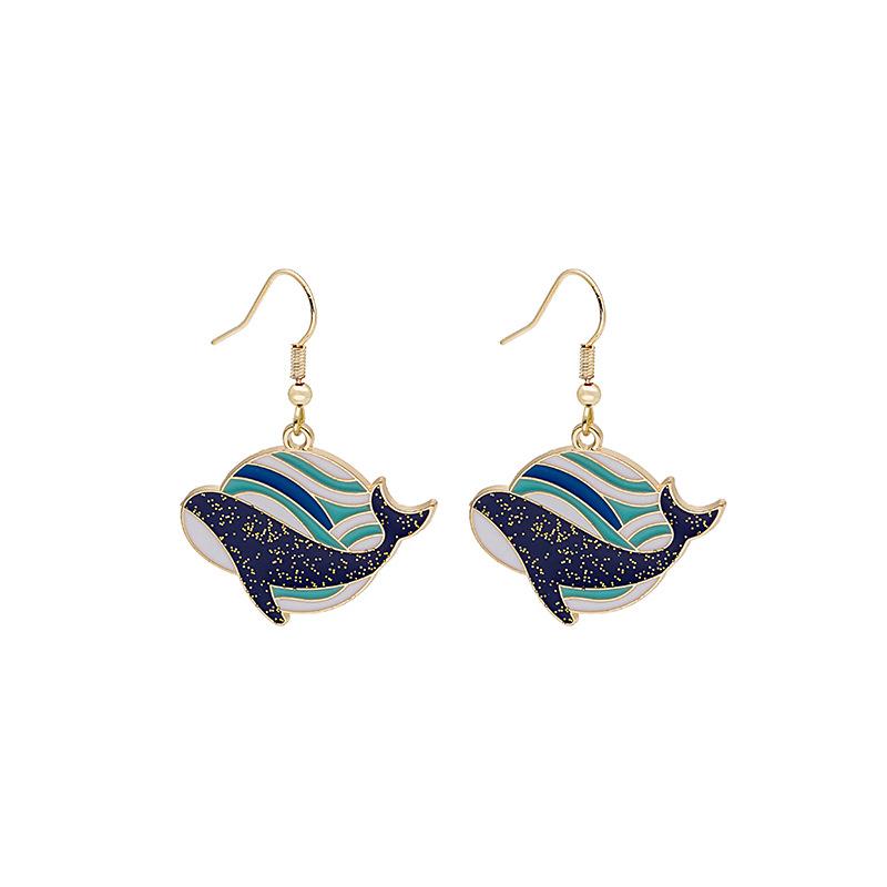 Fun Cartoon Asymmetrical Oil Drop Earrings, Guochao Panda Animal Fruit Earrings, Cute Mushroom Leaf Earrings