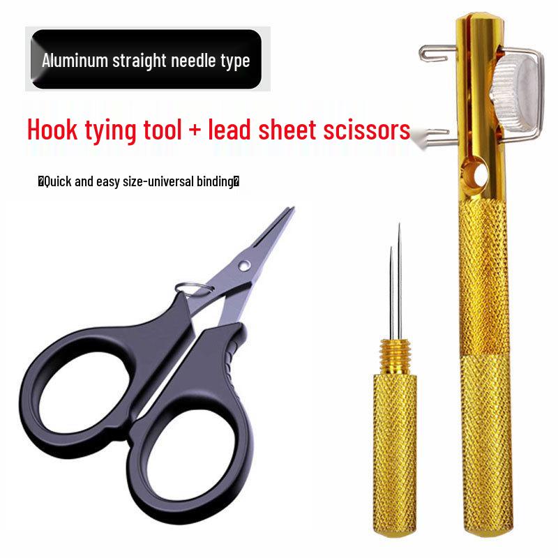 Quick Hook Tying Tool: Manual Knot & Inner Line Guide for Fishing Hooks