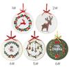 Christmas Embroidery Starter Kits Christmas Ornament Cross Stitching Set