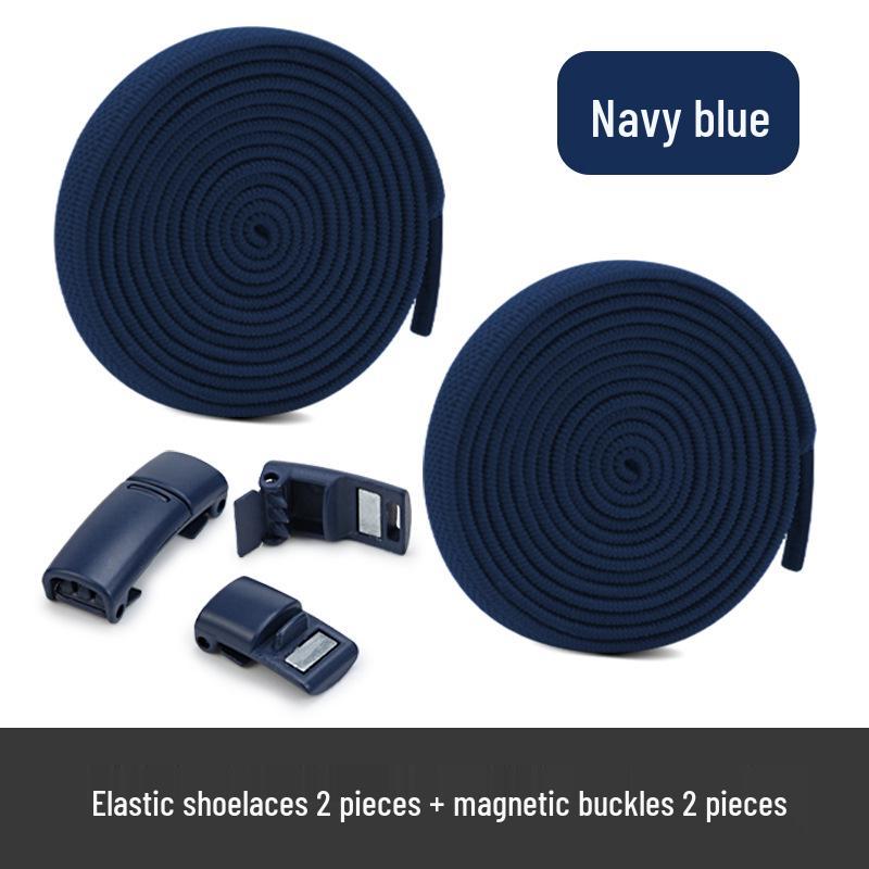 Colorful Elastic Magnetic No-Tie Shoelaces with Metal Buckle