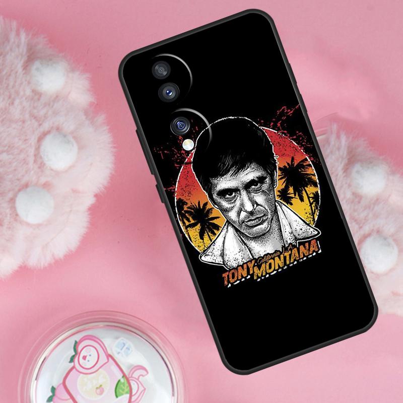Scarface Tony Montana Case For Honor Magic 7 Lite 5 6 Pro Honor 200 50 70 90 Lite X9b X9a X8b X8a X8 X9 X9c Cover