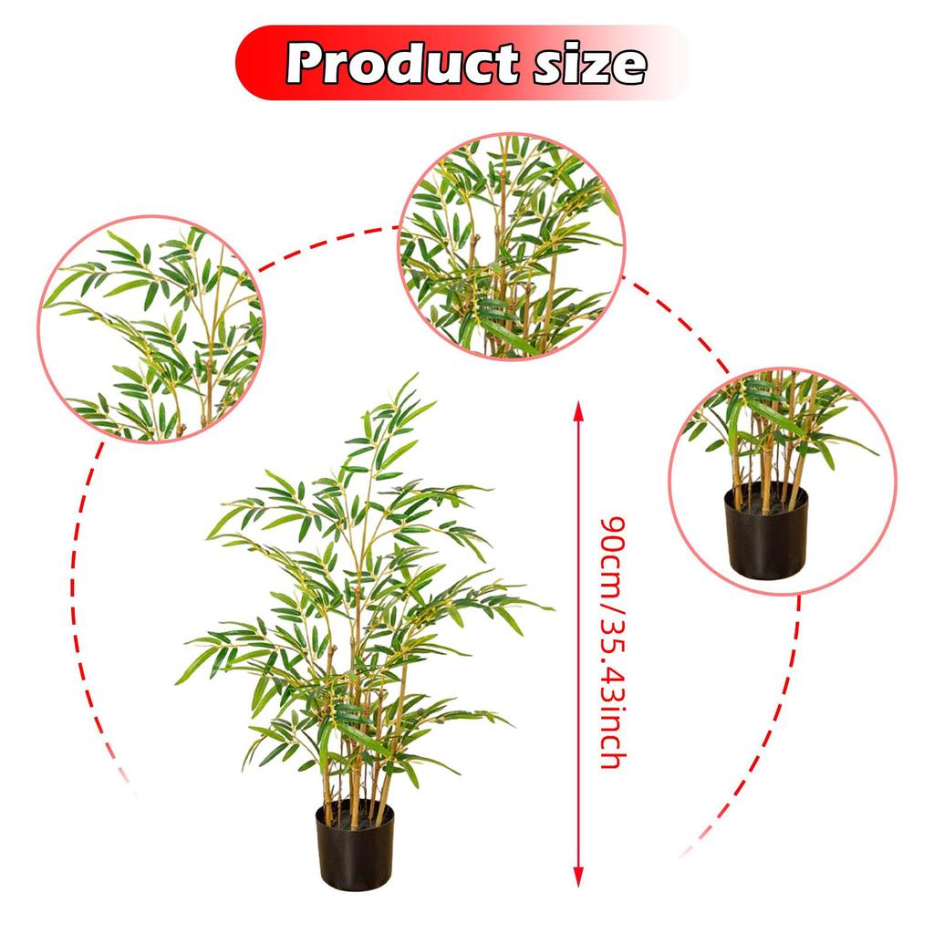 Künstlicher Bambusbaum Fake Baum für Innen Außen Wohnzimmer Schreibtisch