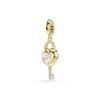 Swarovski Idyllia Charm Gold Tone Heart With Key Charm