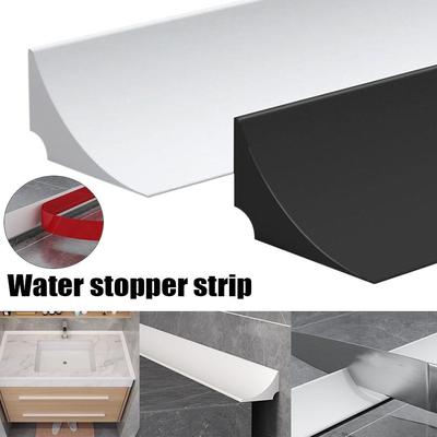 Silicone Shower Dam Self-Adhesive Water Stopper Door Bottom Sealing Strip Water Retaining Strip