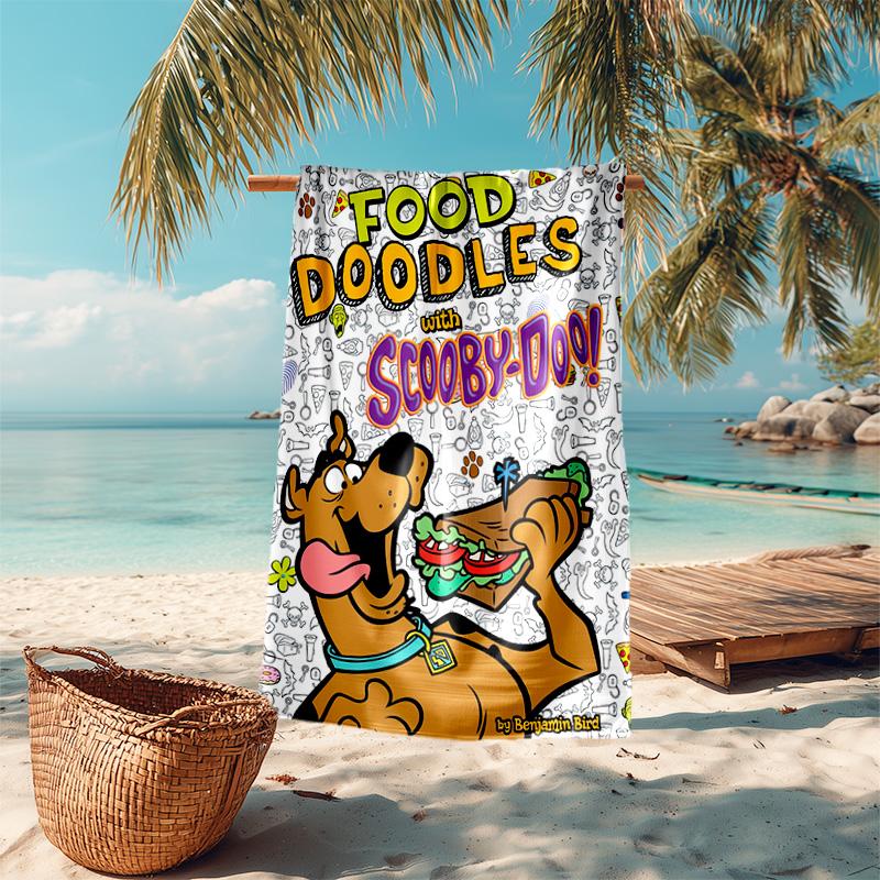 Halloween fantasy comedy adventure cartoon movie Scooby-Doo towel outdoor camping vacation swimming beach towel outdoor absorbent bath towel Y16
