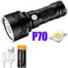 A Super Bright LED Flashlight USB Rechargeable Waterproof Lamp XM-L2 XHP70 Outdoor LightingTactical Torch Ultra Bright Lantern