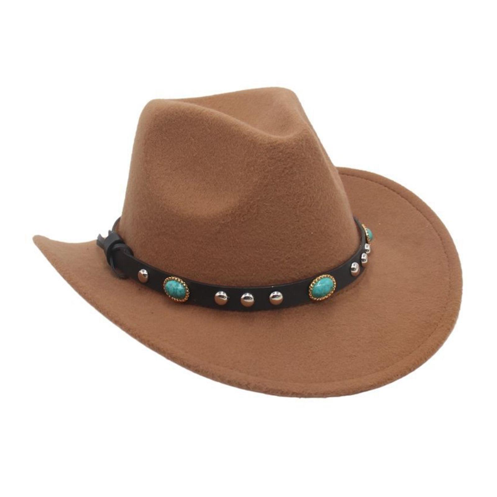 

Ковбойские шляпы Панама Уникальная этническая лента Широкополая для женщин мужчин Реквизит для фотосъемки Вестерн для мужчин женщин Унисекс Головной убор 1