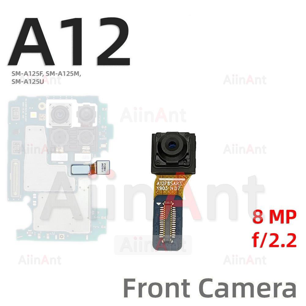 Back Front Small Macro Depth Wide Main Rear Camera Flex Cable For Samsung Galaxy A12 A11 A115F A125F Phone Parts