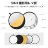 TARION Reflector 80cm Round Foldable Light Reflection Reflector 5 Colors Gold Silver White Black Semi-transparent