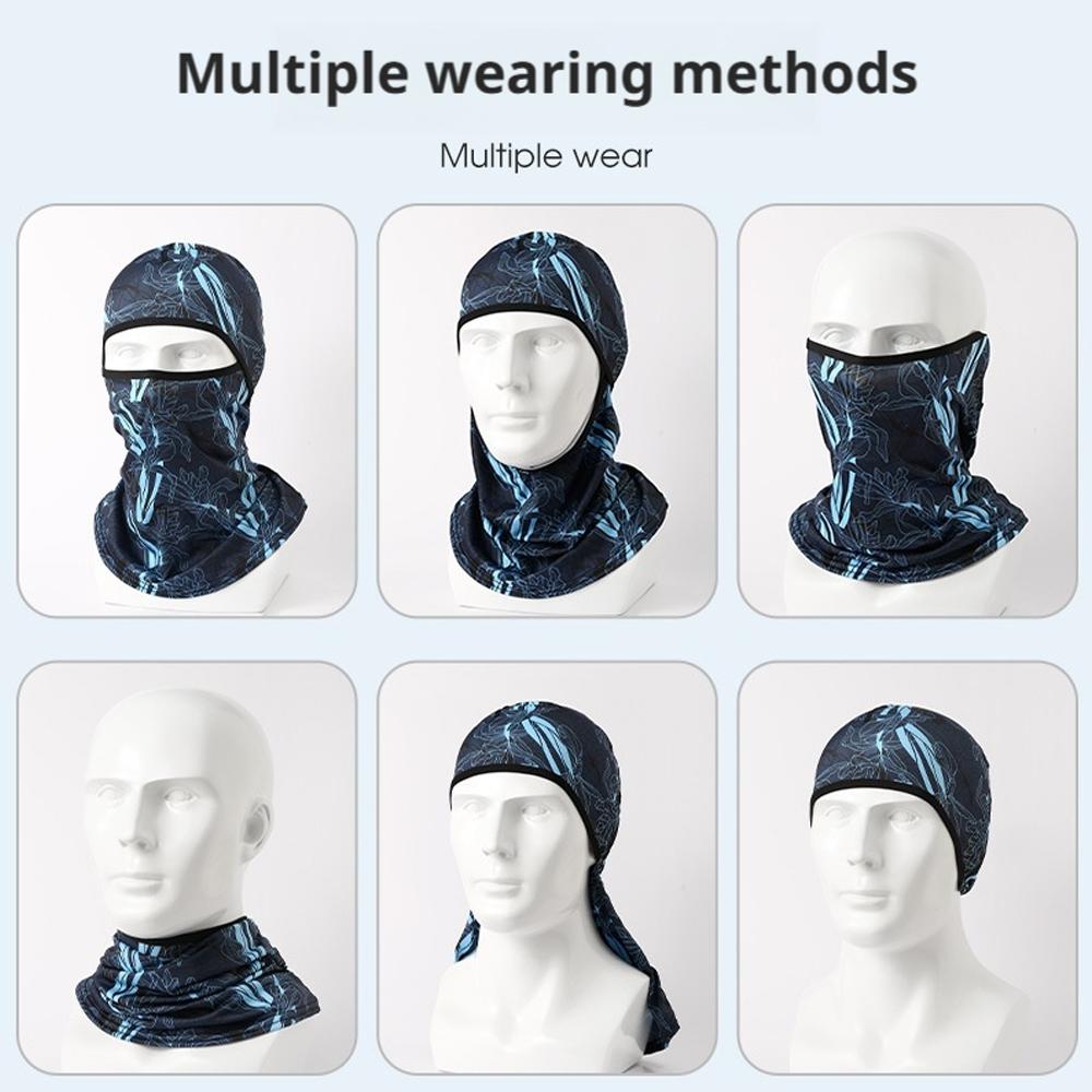 Sun Protection Balaclava Full Face Cycling Cap UV Protection Bicycle Motorcycle Ice Silk Full Face Mask For Cycling Skiing