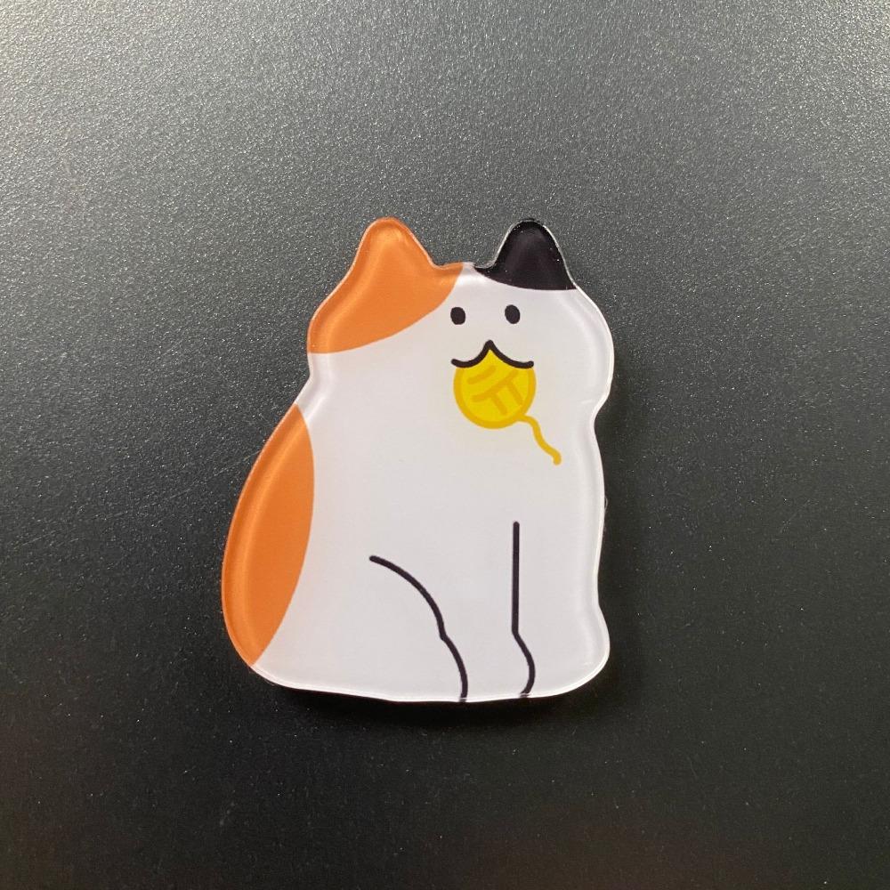 5pcs Cute Cat Refrigerator Magnets Cartoon Fridge Blackboard Whiteboard Photo Message Magnets Decorative