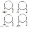 1Pcs Adjustable Spring Hook Wire Rope Suspension Kit  for Ceiling Acrylic Board Hanging