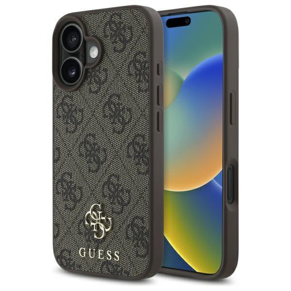 Guess Guhmp16Sp4Sm4Mw Iphone 16 6.1     Brązowy/Brown Hardcase 4G Small Classic Magsafe