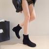 2026 Spring Autumn Women Modern Ankle Boots Fashion Round Head Short Booties Ladies Casual Low Heel Shoes Bottes Femmes
