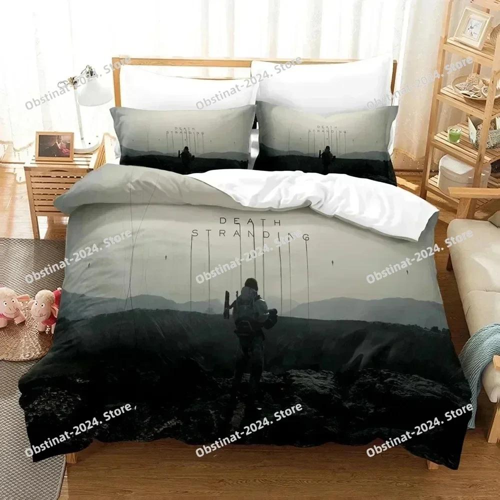 3D Print Death Stranded Printed Bed Set Duvet Cover Pillowcase Bedding Set Bed Linen Sheet Quilt Cover Full Queen King Size