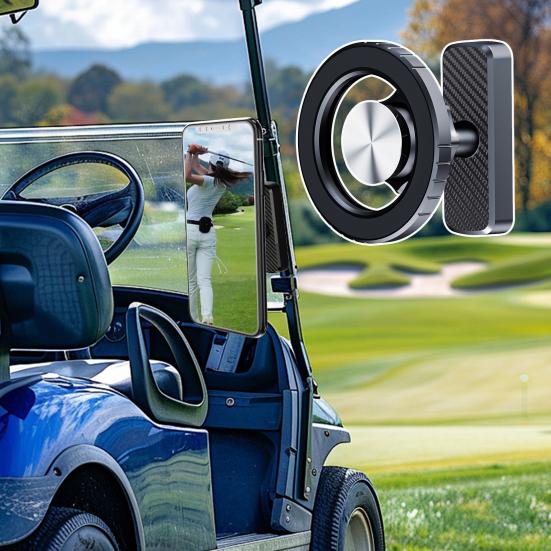 Golf Cart Phone Holder Magnetic Smartphone Holder Golf Cart Accessory Gym Phone Holder for MagSafe Smartphones Golfers Gift