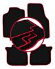 Velour Floor Mats with Red Edge For: Lancia Lybra Sedan, Station Wagon, SW (1999-2005)
