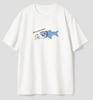 Cute Funny Cat Walking Shark Graphic TShirt Casual Tee for Student Women Unisex Streetwear Top Stylish Versatile Minimalist Simple